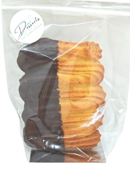 Biscuit Spritz à la vanille et chocolat noir 66%